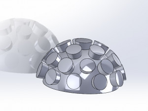 ball with columns Modelo 3D