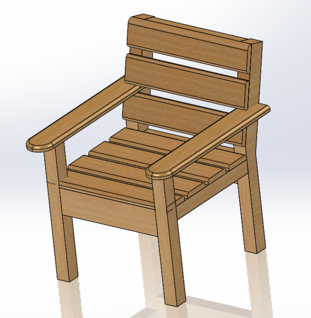 chair 3D Принт Модель .c4d .max .obj .3ds .fbx .stl .blend 