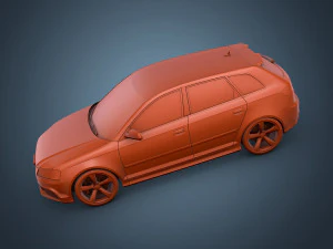 audi rs3 sportback 3D Model