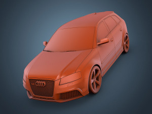 audi rs3 sportback 3D Model