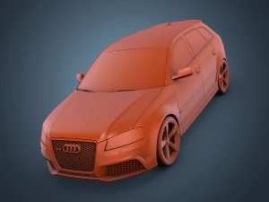 audi rs3 sportback 3D Model