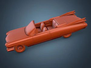 cadillac eldorado 1959 convertible pink 3D Model