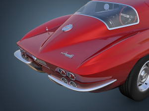 chevrolet corvette stingray c2 3D Model