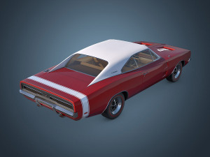 dodge charger r-t 1969 3D Model