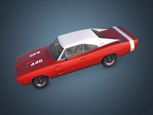 dodge charger r-t 1969 3D Model