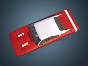 dodge charger r-t 1969 3D Model