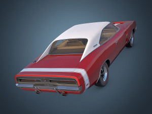 dodge charger r-t 1969 3D Model