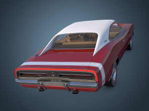 dodge charger r-t 1969 3D Model