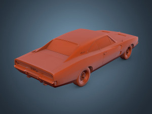dodge charger r-t 1969 3D Model
