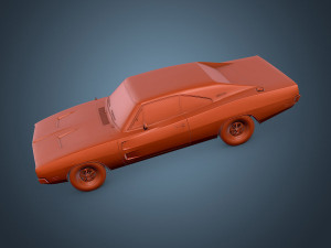 dodge charger r-t 1969 3D Model
