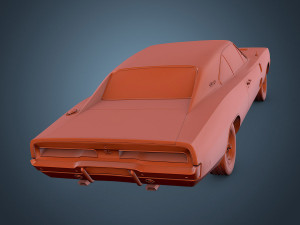 dodge charger r-t 1969 3D Model