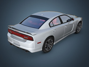 dodge charger srt8 2012 3D Model
