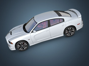 dodge charger srt8 2012 3D Model