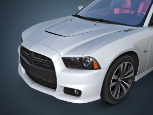 dodge charger srt8 2012 3D Model