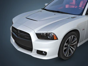 dodge charger srt8 2012 3D Model
