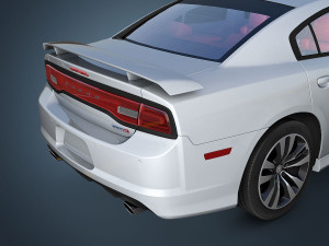 dodge charger srt8 2012 3D Model