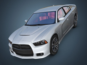 dodge charger srt8 2012 3D Model