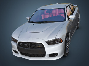 dodge charger srt8 2012 3D Model