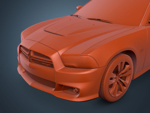 dodge charger srt8 2012 3D Model