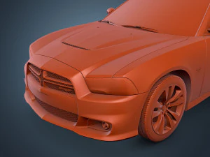 dodge charger srt8 2012 3D Model