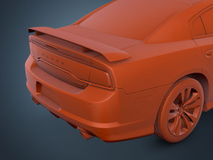 dodge charger srt8 2012 3D Model