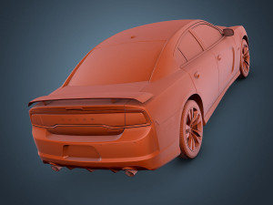 dodge charger srt8 2012 3D Model