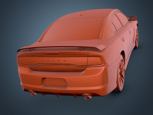 dodge charger srt8 2012 3D Model