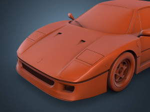 ferrari f40 Model 3D