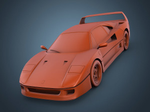 ferrari f40 Model 3D