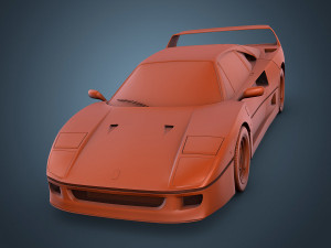 ferrari f40 Model 3D