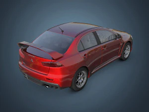 mitsubishi lancer evo x 3D Model