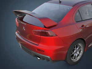 mitsubishi lancer evo x 3D Model