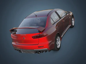 mitsubishi lancer evo x 3D Model