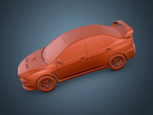 mitsubishi lancer evo x 3D Model