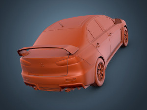 mitsubishi lancer evo x 3D Model