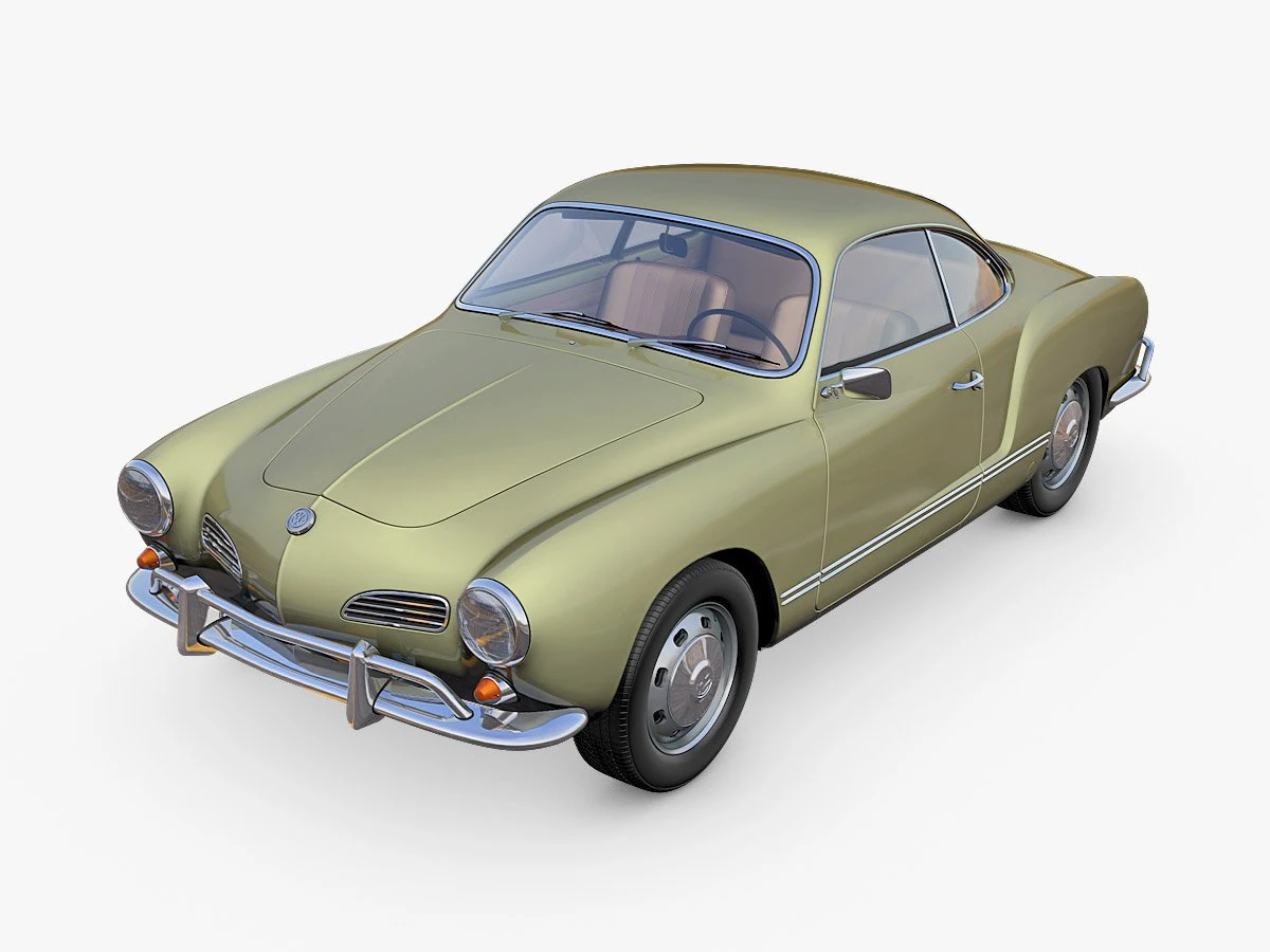 volkswagen karmann ghia 3D Model .c4d .max .obj .3ds .fbx .stl .blend 