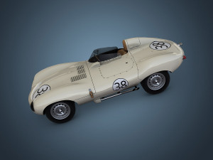 jaguar d-type Model 3D