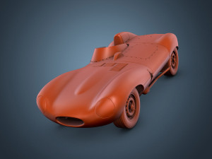 jaguar d-type Model 3D