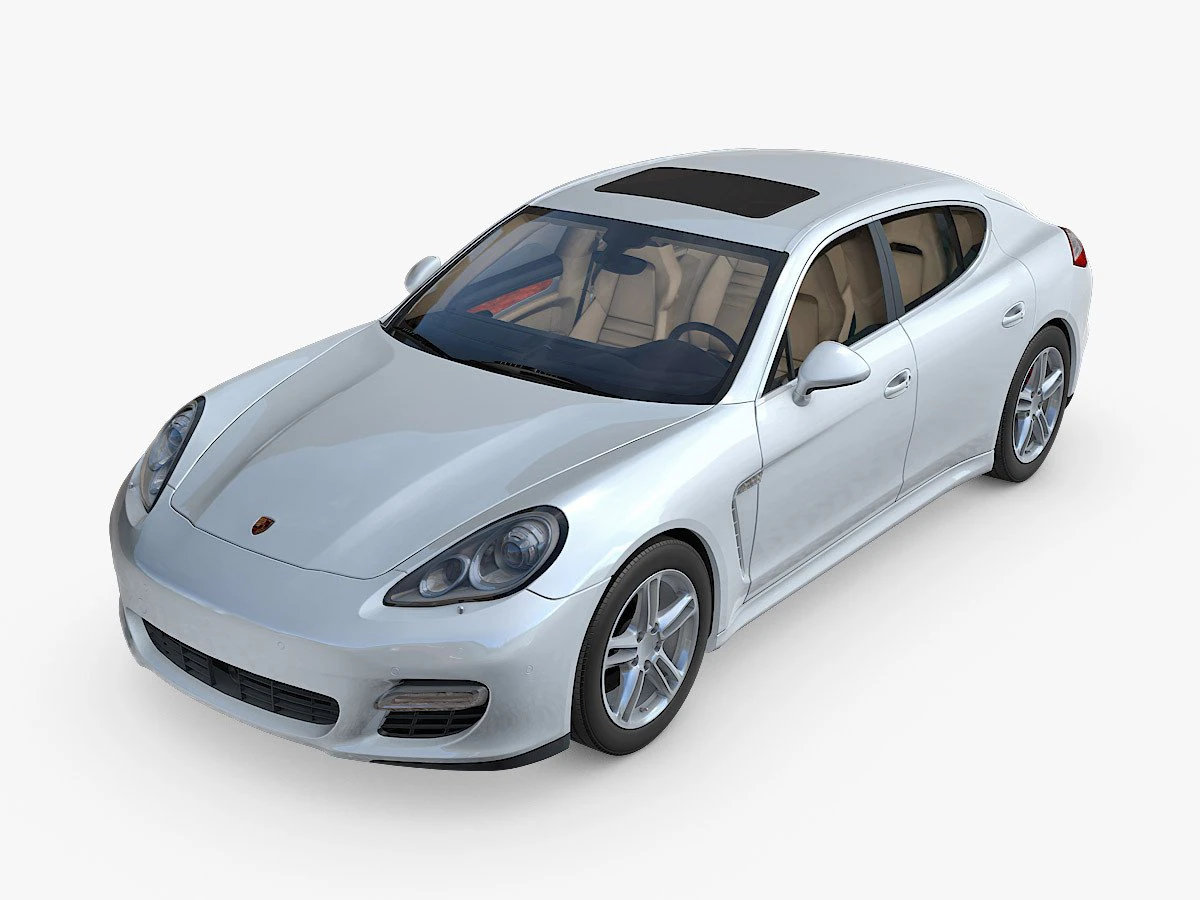 porsche panamera 3D Model .c4d .max .obj .3ds .fbx .stl .blend 