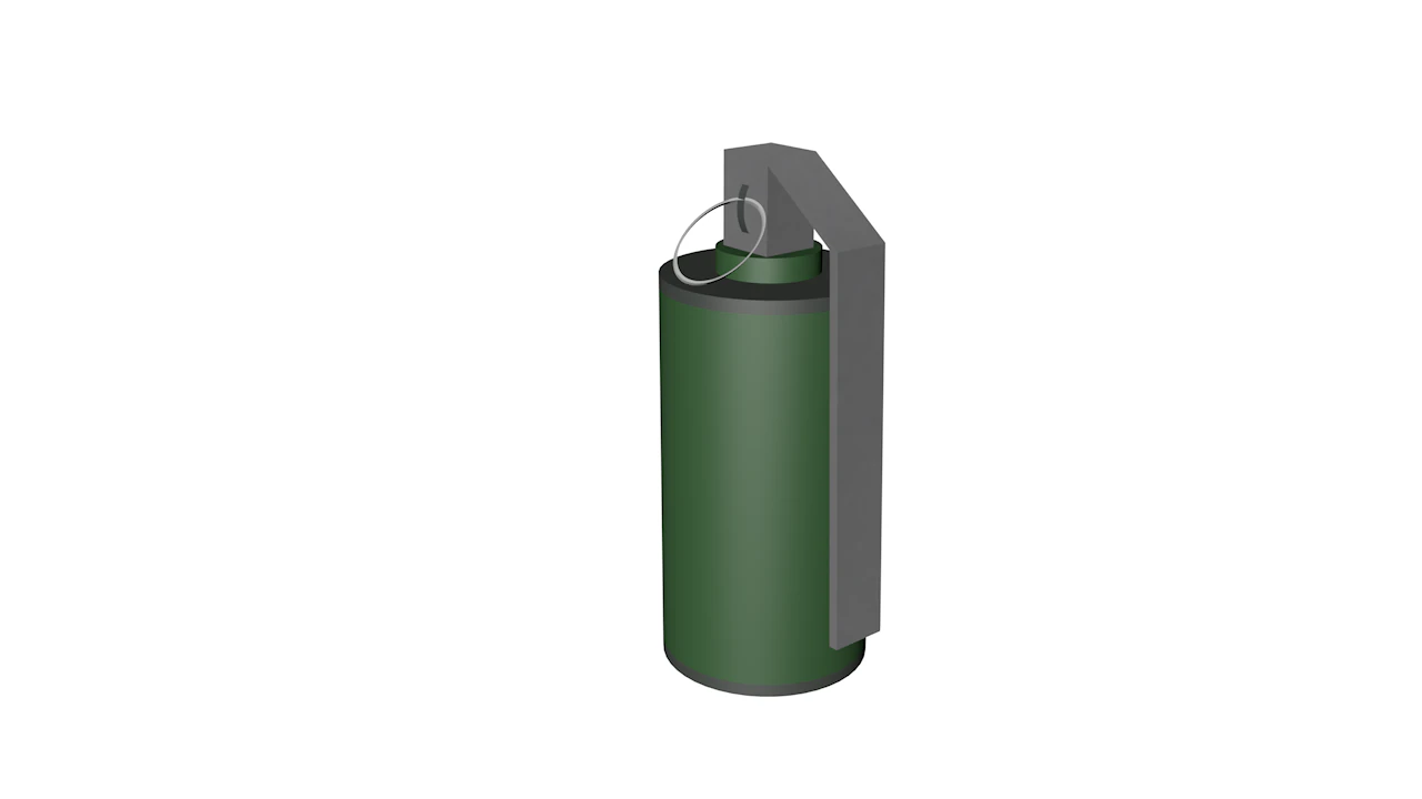 grenade 3D Model .c4d .max .obj .3ds .fbx .stl .blend 