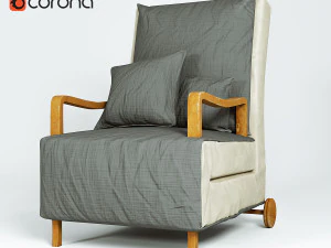 dettaglio tessuto poltrona Modello 3D