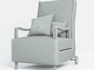 arm chair fabric detail 3D Model