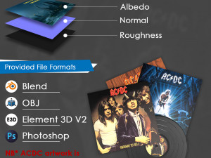 vinyl record 3D मॉडल