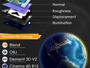 planet earth Modelo 3D