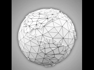 low poly earth 3D Model