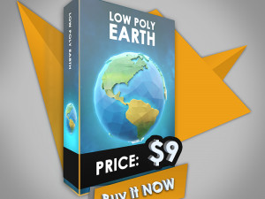 low poly earth 3D Model