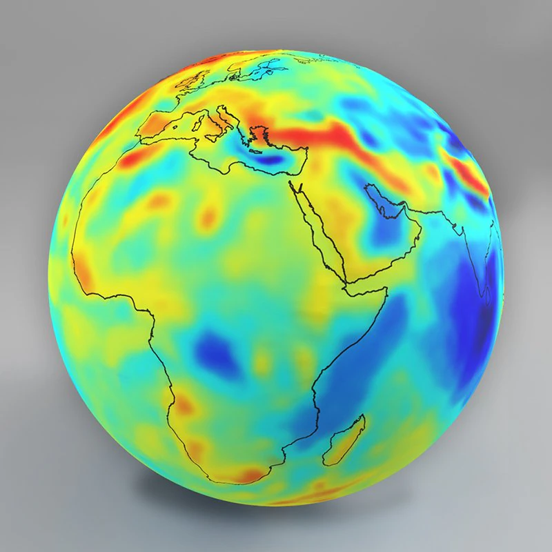 earth gravity map 3D Model .c4d .max .obj .3ds .fbx .stl .blend 
