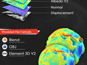 earth gravity map 3D Model