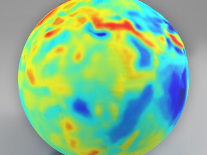earth gravity map 3Dモデル