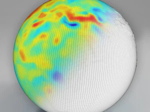 earth gravity map 3D Model